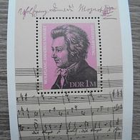 DDR Block 62 * * - 225. Geburtstag von Wolfgang Amadeus Mozart Musik 1981