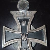 EK1 1914, Eisernes Kreuz 1914 mit Wiederholungsspange 1939. geschraubt, Scheibe