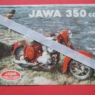 Prospekt, Sales Brochure, Technische Daten, Typenblatt - JAWA 350, Motokov