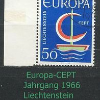 Europa-Gemeinschaftsausgaben (CEPT) Jahr 1966 - Liechtenstein Mi. Nr. 469 o <