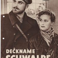 Filmprogramm PF Nr. 99/58 Deckname Schwalbe T. Aljoschina 4 Seiten