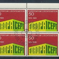 Europa-Gemeinschaftsausgaben (CEPT) Jahr 1969 - Liechtenstein Mi. Nr. 507 (4 x) o <