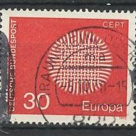 Europa-Gemeinschaftsausgaben (CEPT) Jahr 1970 - Bundesrepublik Mi. Nr. 621 o <