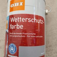 Obi Wetterschutzfarbe silbergrau seidenmatt