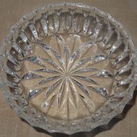 CP Glasschüssel Servierschüsel Rund Glas klar H 6,5 Ø 14 Ø 17,7 3-5 mm Retro einwan