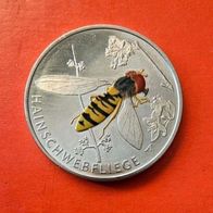 5 Euro Münze Hainschwebfliege 2024 F