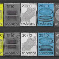 02) Niederlande 1970 Sommermarken Mi. Nr. 936/40 kpl. Satz postfrisch + gestempelt