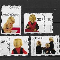 04) Niederlande 1972 Kinder Mi. Nr. 1001/04 kpl. Satz postfrisch