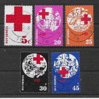05) Niederlande 1972 Rotes Kreuz Mi. Nr. 994/98 kpl. Satz gestempelt