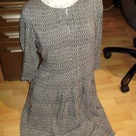 Marc O´Polo Kleid s/w Muster gefüttert 38