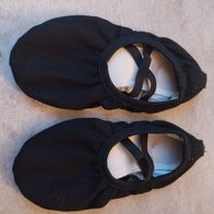 Schwarze Turnschläppchen Balletschuhe Gr. 34