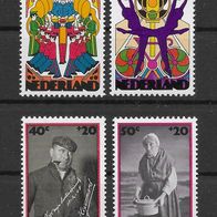 07) Niederlande 1974 Kultur Mi. Nr. 1026/29 kpl. Satz postfrisch
