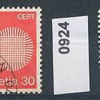 Europa-Gemeinschaftsausgaben (CEPT) Jahr 1970 - Schweiz Mi. Nr. 923 + 924 o <