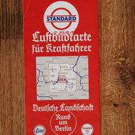 Standard Luftbildkarte Esso Plan "Rund um Berlin" / 1930er Jahre