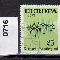 Europa-Gemeinschaftsausgaben (CEPT) Jahr 1972 - Bundesrepublik Mi. Nr. 716 o <