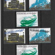 18) Niederlande 1980 Transport Mi. Nr. 1165/67 kpl. Satz postfrisch + gestempelt