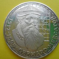 Deutschland BRD 1996 5 DM F Silber Fehlprägung Mercator langes R