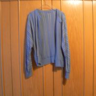 Strickjacke langarm Größe 48/50 Farbe : blau mit etwas weiß