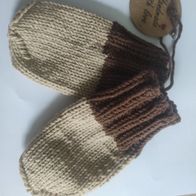 Babyhandschuhe, Fäustlinge ohne Daumen, gestrickt, Handarbeit, ab ca. 4 Monate