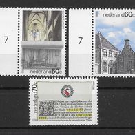 29) Niederlande 1986 Jahresereignisse Mi. Nr. 1294/96 kpl. Satz postfrisch