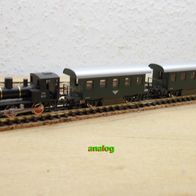 BR 88, ÖBB, Dampflok, 2x Wagen, OVP, analog, Kato K10-500-3 Ep1, Spur N