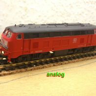 BR 218 350-7, DB AG, Diesellok, rot, analog, EVP, Fleischmann 9396-1 Ep5, Spur N