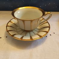 Fürstenberg Porzellan Tasse Kaffeetasse Ziertasse aufwendiger Goldrand