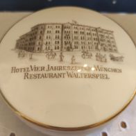 Nymphenburg Porzellan Dose Hotel Vier Jahreszeiten München sehr selten