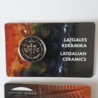 2 Euro Lettland 2020 Coincard Lettische Keramik