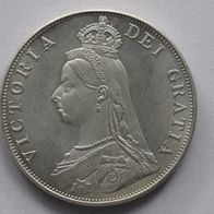 Double-Florin 1887 Großbritannien Victoria 1837-1901 Medaille