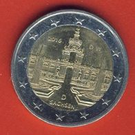 Deuschland 2 Euro 2016 D Sachsen