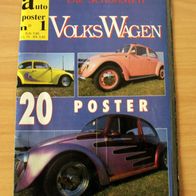 Poster Heft "Die schönsten Volkswagen" VW Käfer (18 Poster, versch. Formate)