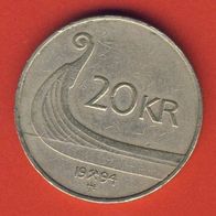 Norwegen 20 Kronen 1994