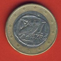 Griechenland 1 Euro 2002 mit Buchstabe S