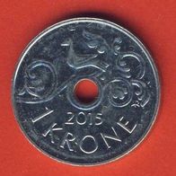 Norwegen 1 Krone 2015