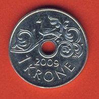 Norwegen 1 Krone 2009