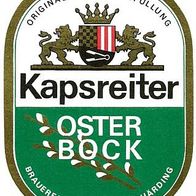 ALT ! Bieretikett "Oster-Bock" Brauerei Kapsreiter † 2012 Schärding Österreich