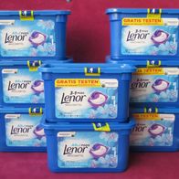 8 x Lenor All-in-1 / 3 in 1 Pods Universal Waschmittel Aprilfrische für 96 WL Tabs