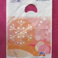 Plastik Tüte Einkaufstüte "dm" 25 x 34,5 cm Einkaufs Tasche Trage Bag Sammler