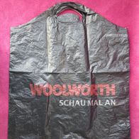 Plastik Tüte Einkaufstüte "Woolworth" 44,5 x 51 cm Einkaufs Tasche Trage Sammler