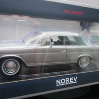 Mercedes Benz 280 SE Cabrio silber grünes Verdeck 1:18 Norev