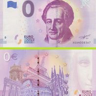 0 Euro Schein Johann Wolfgang von Goethe XEDN 2018-1 selten Nr 8367