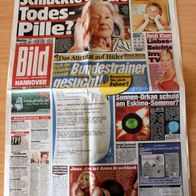 BILD Zeitung vom 12. Juli 2004 Hannover (Heidi Klum Inge Meysel Schumacher)