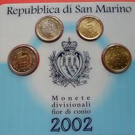 San Marino 2002 KMS Münzenset im Blister