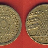 10 Rentenpfennig 1924 J Top