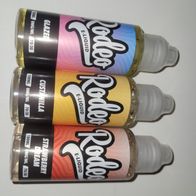 Rodeo 3 x 100ml E-Liquid Custanilla, Strawberry Dream, Glazed