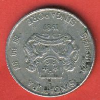 Singapur 20 Cents 1987