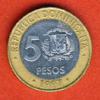 Dominikanische Republik 5 Pesos 1997