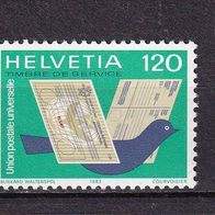 Schweiz UPU MiNr. 14 postfrisch M€ 2,00 #H48b