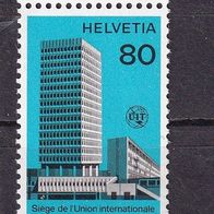 Schweiz Telekommunikationsg. UIT MiNr. 10 postfrisch M€ 1,30 #H48c
